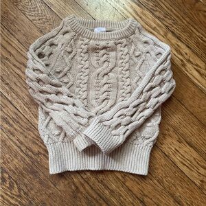 Jamie Kay 100% Cotton Cable Knit Sweater - 6-12M - great pre-owned condition